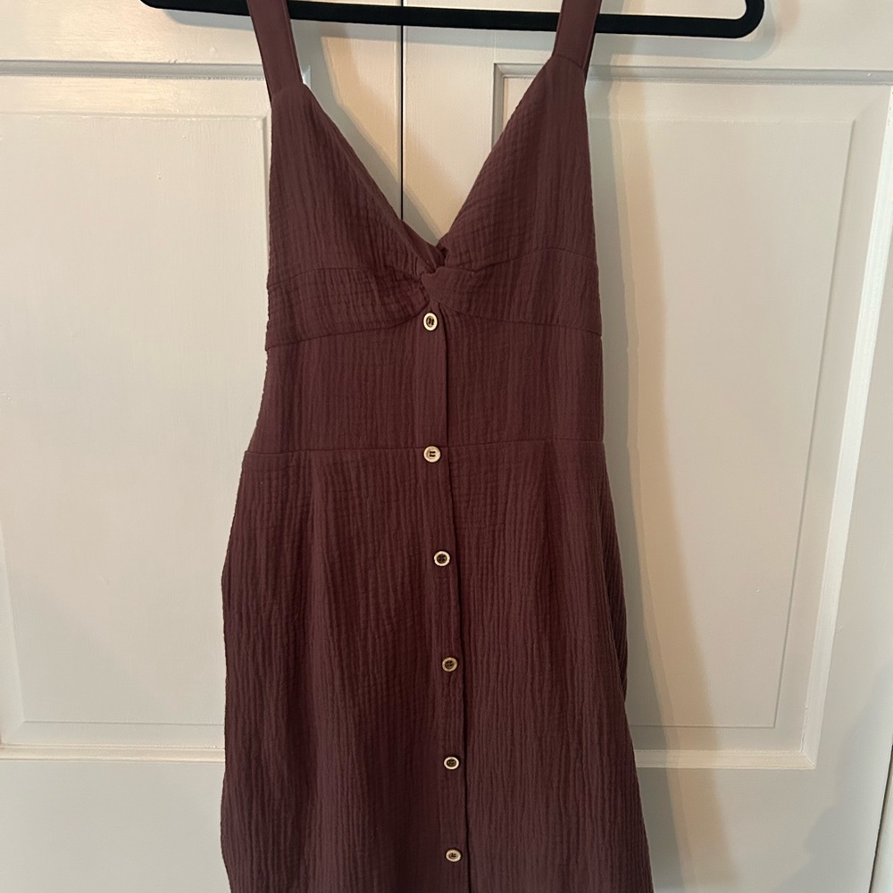 Very J Brown Mini Dress